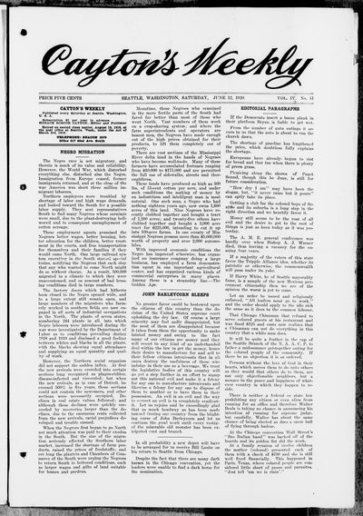 Cayton's Weekly, Jun 12, 1920