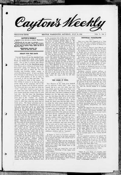 Cayton's Weekly, Jul 10, 1920