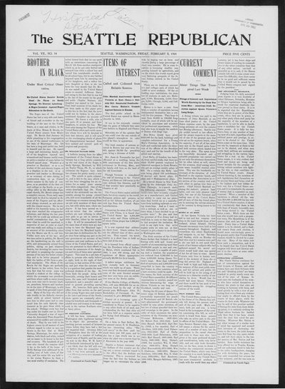 Seattle Republican, Feb 8, 1901