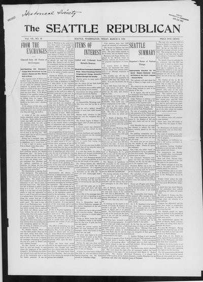 Seattle Republican, Mar 8, 1901