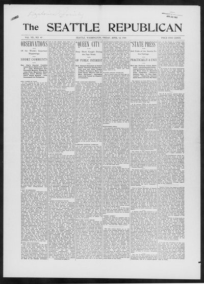 Seattle Republican, Apr 12, 1901