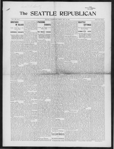Seattle Republican, Jul 12, 1901