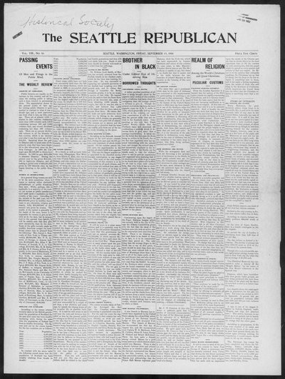 Seattle Republican, Sep 13, 1901