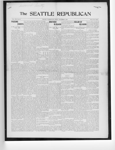 Seattle Republican, Nov 8, 1901