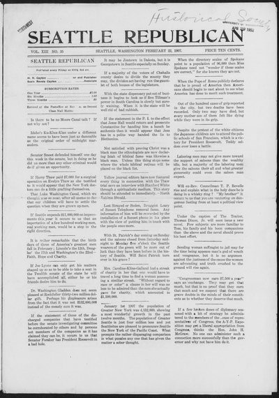 Seattle Republican, Feb 22, 1907