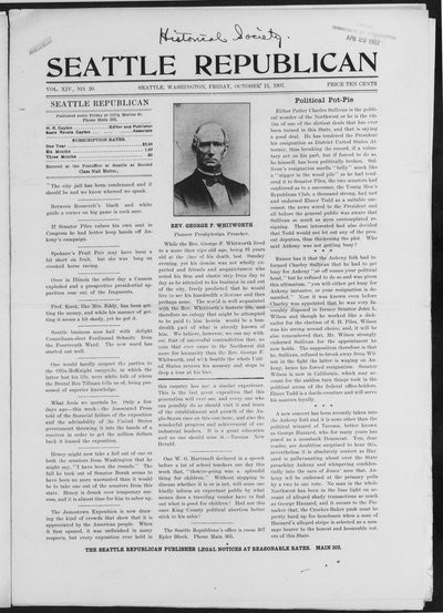 Seattle Republican, Oct 11, 1907