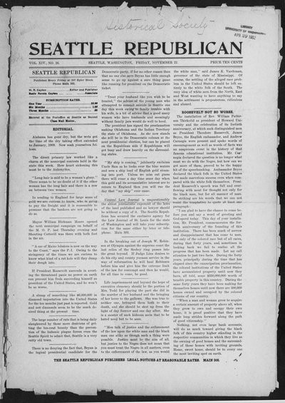 Seattle Republican, Nov 22, 1907