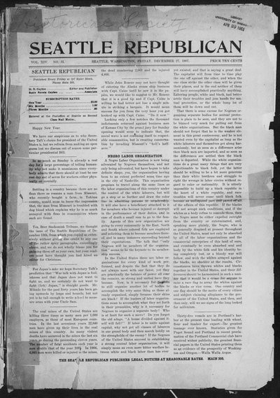 Seattle Republican, Dec 27, 1907