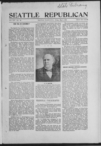 Seattle Republican, May 8, 1908