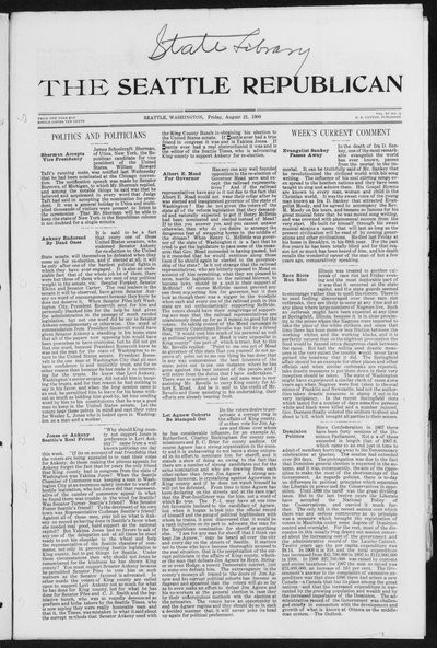 Seattle Republican, Aug 21, 1908