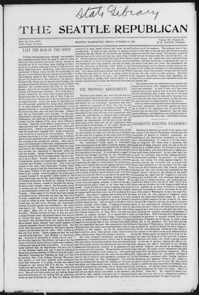 Seattle Republican, Oct 30, 1908