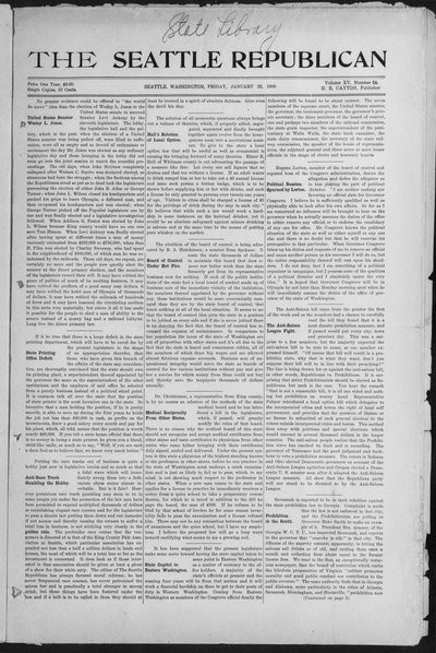 Seattle Republican, Jan 22, 1909
