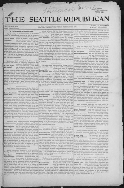 Seattle Republican, Feb 26, 1909
