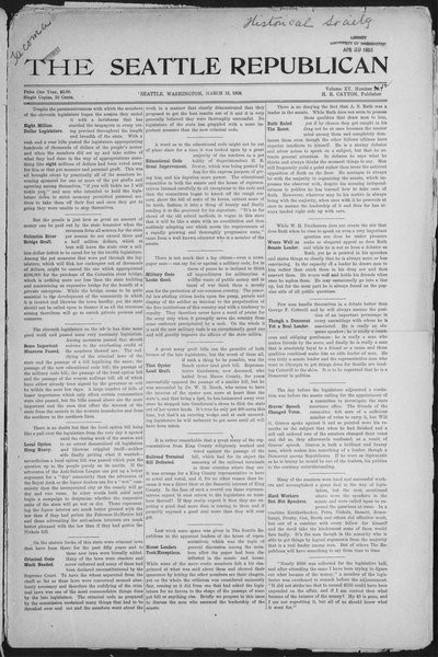 Seattle Republican, Mar 12, 1909