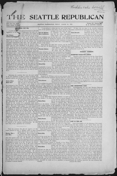 Seattle Republican, Mar 26, 1909