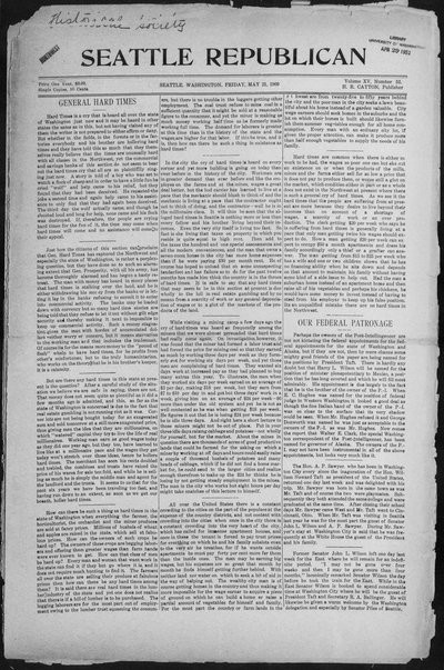 Seattle Republican, May 21, 1909