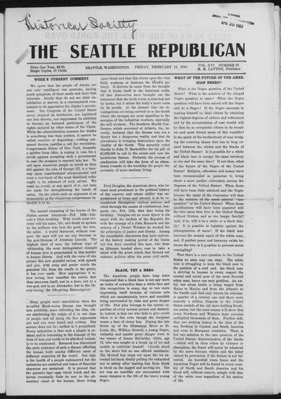 Seattle Republican, Feb 11, 1910