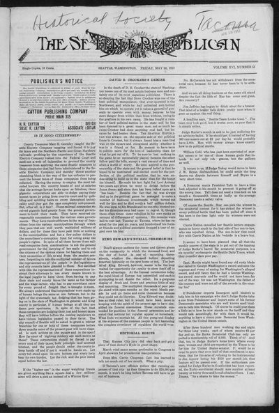 Seattle Republican, May 20, 1910
