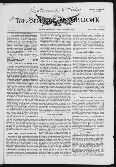 Seattle Republican, Oct 14, 1910