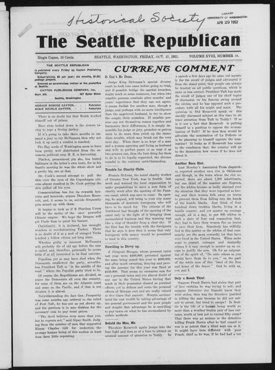 Seattle Republican, Oct 27, 1911