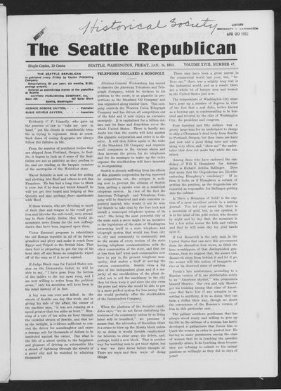 Seattle Republican, Jan 26, 1912