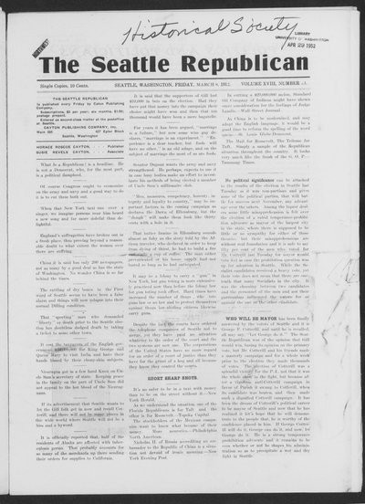 Seattle Republican, Mar 8, 1912