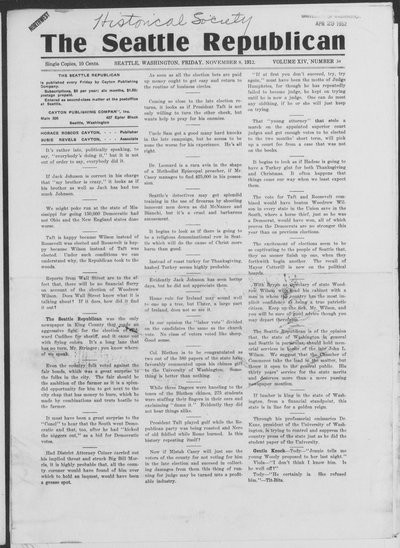 Seattle Republican, Nov 8, 1912