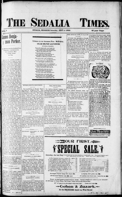 Sedalia Times, Sep 21, 1901
