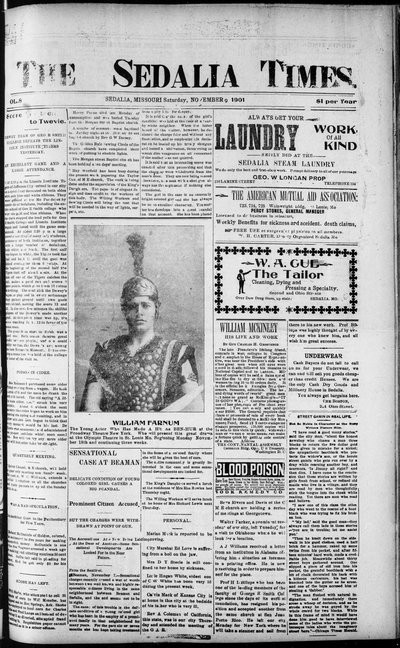 Sedalia Times, Nov 9, 1901