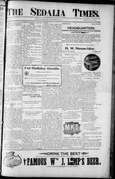 Sedalia Times, Dec 20, 1902