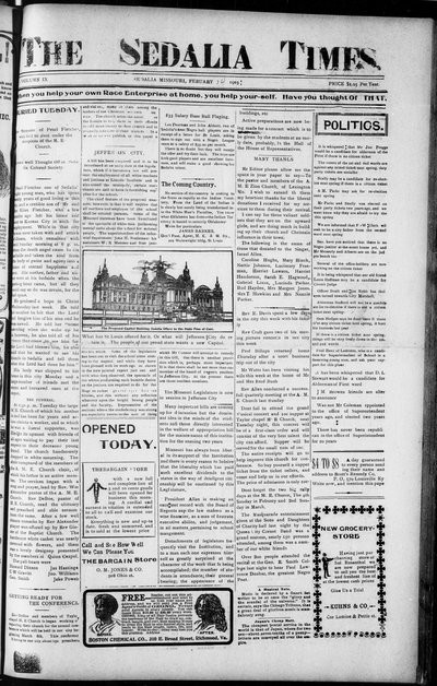 Sedalia Times, Feb 14, 1903
