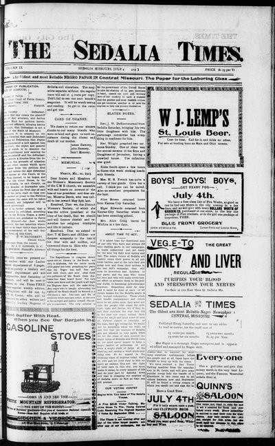 Sedalia Times, Jul 4, 1903