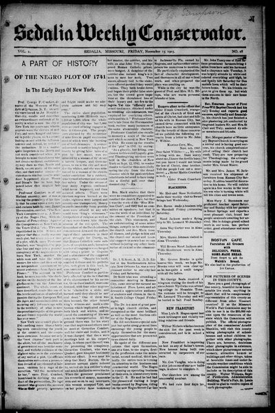Sedalia Weekly Conservator, Nov 13, 1903