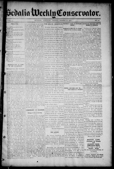 Sedalia Weekly Conservator, Nov 20, 1903