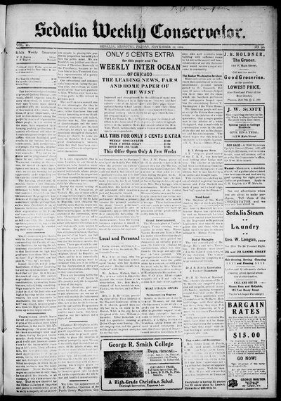 Sedalia Weekly Conservator, Nov 25, 1904