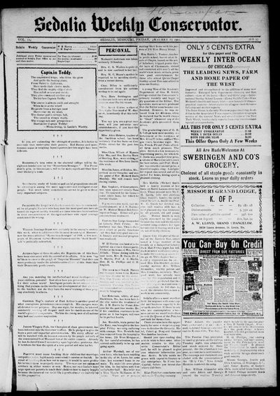Sedalia Weekly Conservator, Jan 13, 1905