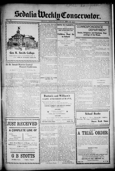 Sedalia Weekly Conservator, Sep 16, 1905