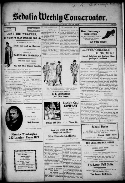 Sedalia Weekly Conservator, Oct 14, 1905