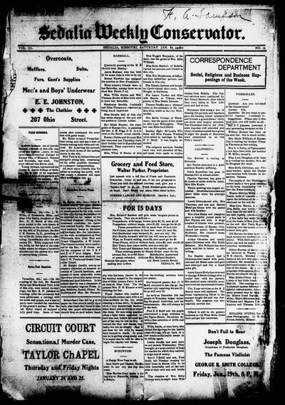 Sedalia Weekly Conservator, Jan 13, 1906