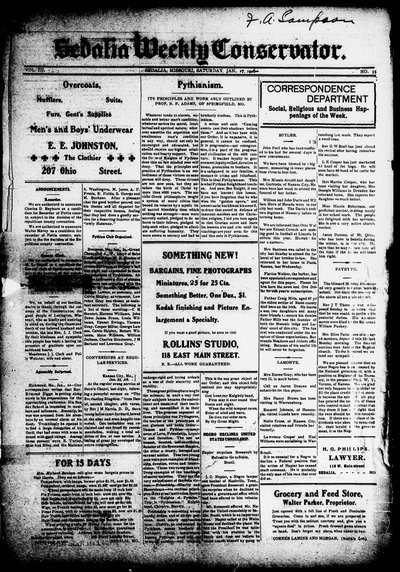 Sedalia Weekly Conservator, Jan 27, 1906