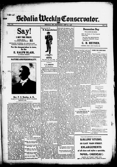Sedalia Weekly Conservator, May 19, 1906
