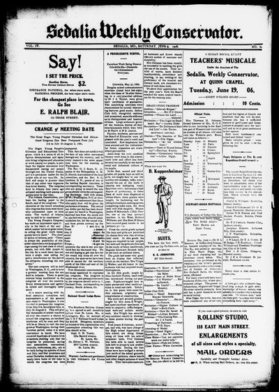 Sedalia Weekly Conservator, Jun 9, 1906