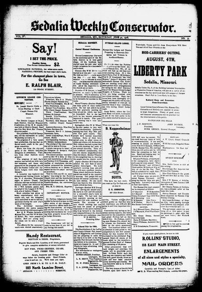 Sedalia Weekly Conservator, Jun 30, 1906
