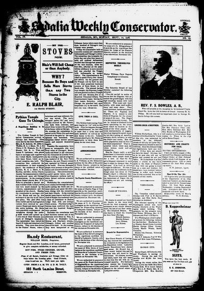 Sedalia Weekly Conservator, Sep 10, 1906