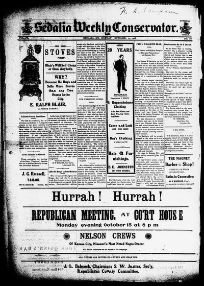 Sedalia Weekly Conservator, Oct 15, 1906
