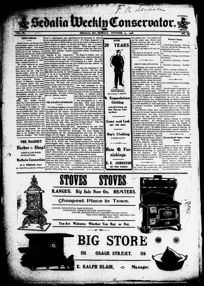 Sedalia Weekly Conservator, Oct 22, 1906