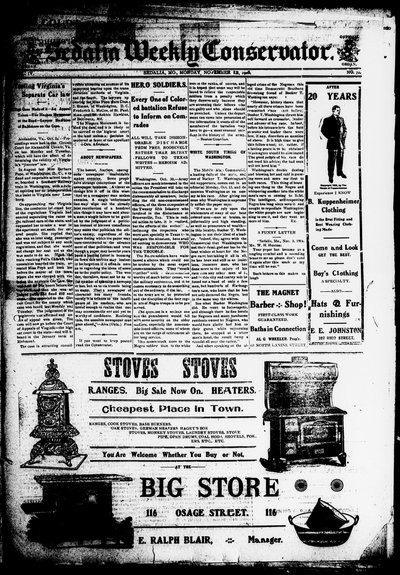 Sedalia Weekly Conservator, Nov 12, 1906