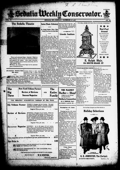 Sedalia Weekly Conservator, Dec 17, 1906