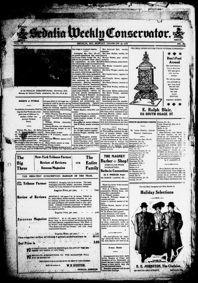 Sedalia Weekly Conservator, Dec 24, 1906