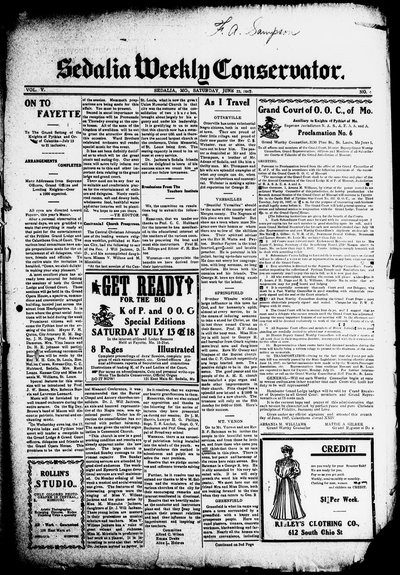 Sedalia Weekly Conservator, Jun 22, 1907